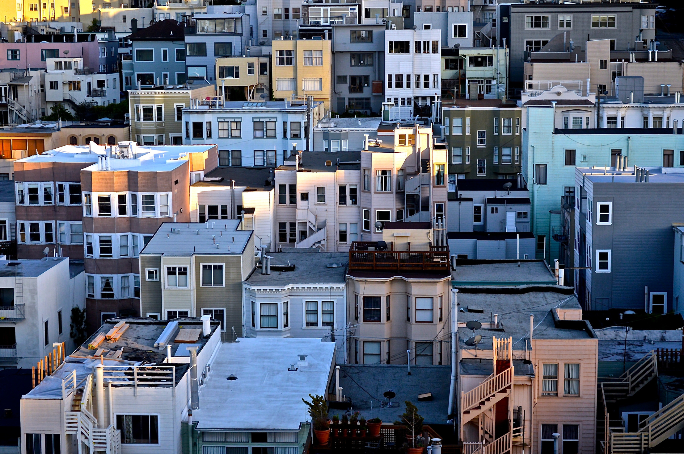 Aerial View of Residential Houses